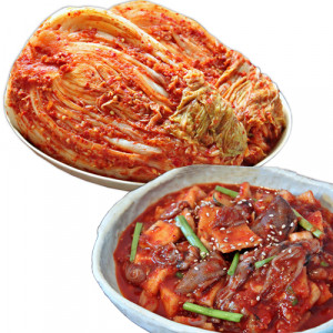 [즉석 주문생산]전라명가 꼴뚜기김치 500g+포기김치2kg