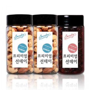 [선데이견과]브라질넛230g*2+크렌베리220g