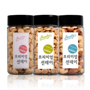 [선데이견과]마카다미아220g+사차인치200g+브라질넛230g