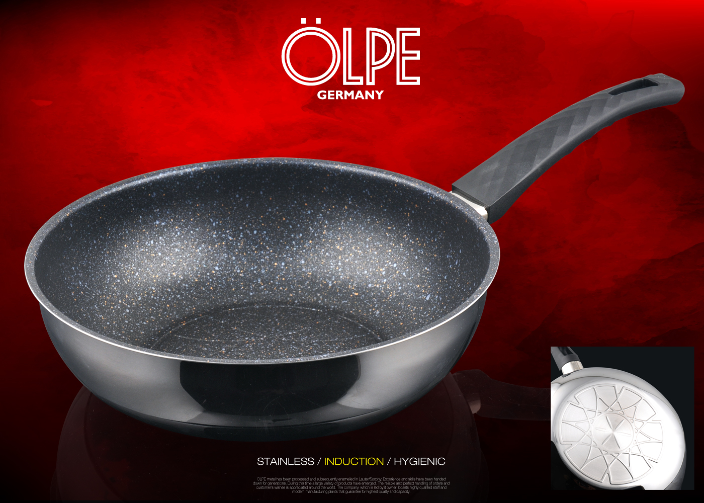 [독일올페] 엘레간트 3PLY(통3중)  28CM 궁중팬 OLP-28W