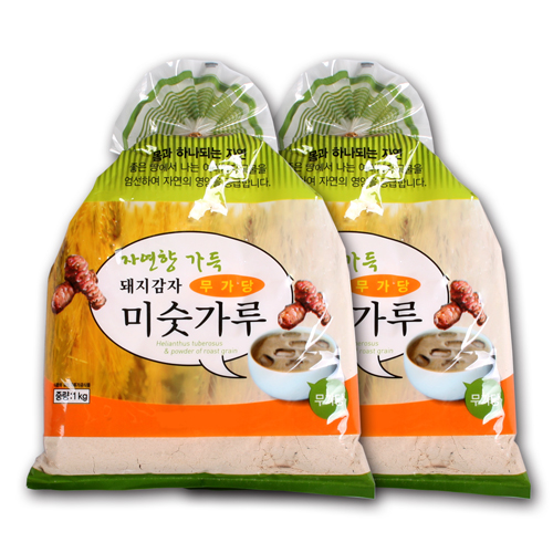 [무가당/무염]돼지감자 미숫가루 1kg*2
