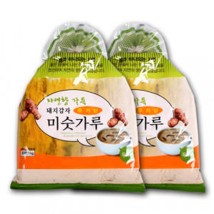 [무가당/무염]돼지감자 미숫가루 1kg*2