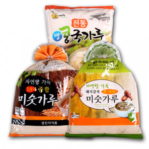 [특가구성][자연향가득]돼지감자 미숫가루 1kg+18곡 종합미숫가루 1kg+냉콩국가루 1kg