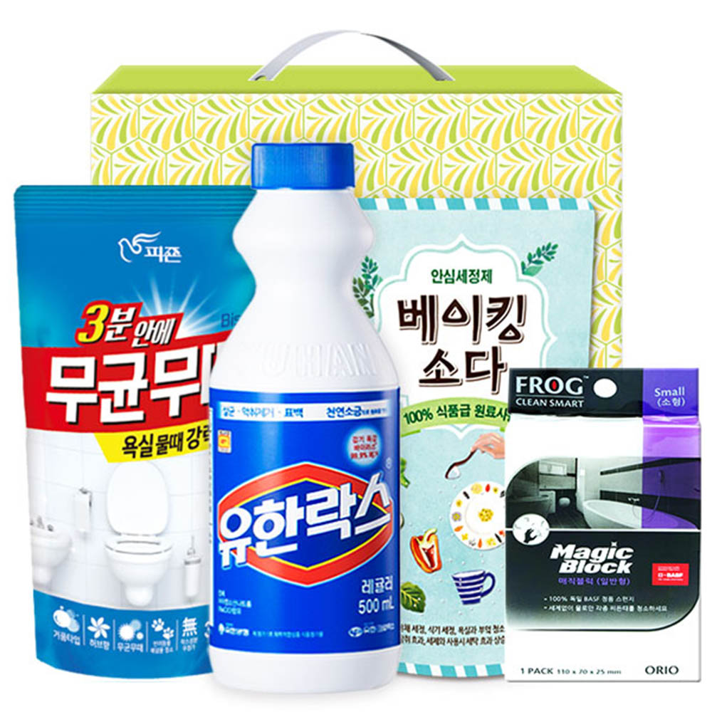 km무균무때 유한락스 탑셰프베이킹소다300리필 매직블럭소형(4종)