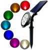 km7컬러 태양광 벽등 야외 정원등 7RGB