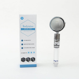 kmBodymiso 바디미소 녹물제거 필터샤워기(샤워헤드1pcs+필터1pcs)