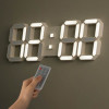 km국산 플라이토 3D LED 인테리어 벽시계 LG전구 38cm_크림화이트
