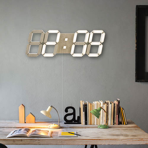 km국산 시즌3 플라이토 우드 3D LED 벽시계 LG전구 38cm