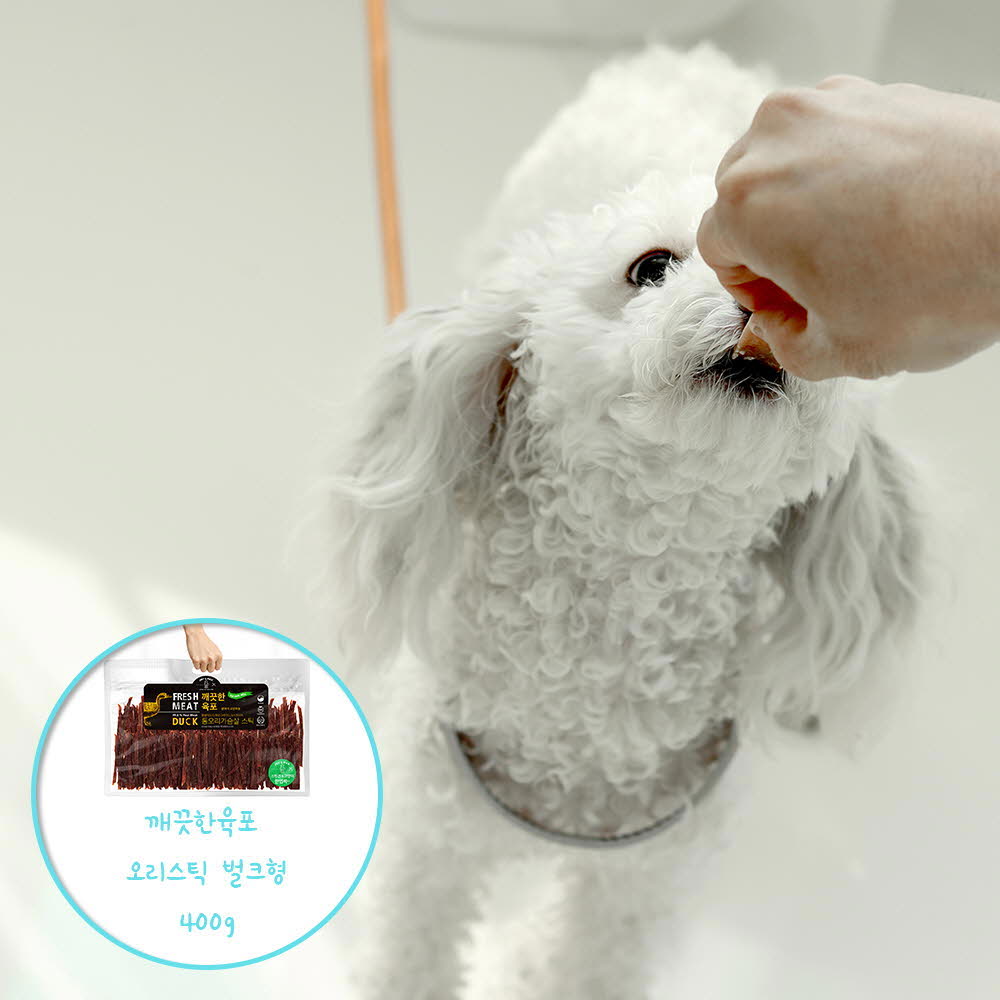 km깨끗한육포 오리스틱 벌크형 400g