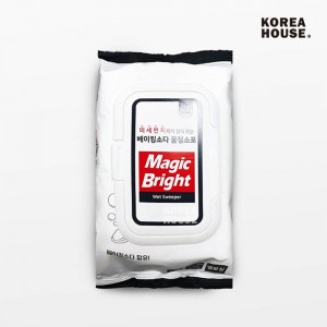 km코리아하우스 베이킹소다 물청소포 고급형 캡 30매 중형 *20EA