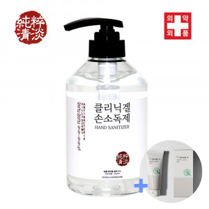 km순수청담 클리닉겔 살균손소독제 500ml 1EA+ 코리아나 핸디젤 100ml 1EA