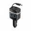 [km]루피 QC3.0 USB2포트 차량용충전기(타입C,자동감김) CGR2006AT