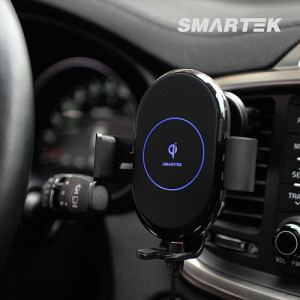 [km]스마텍 FOD방식 차량용 무선충전 휴대폰 자동 거치대 ST-CD700 블랙