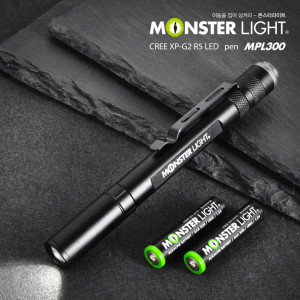 [km]몬스터라이트 XP-G2 R5 LED 줌 펜라이트 (L) MPL300