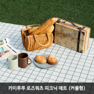 [km]카미루루 로즈쿼츠 피크닉 매트 (커플형)