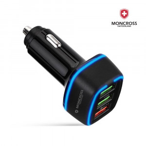 [km]몽크로스 차량충전기 USB 3포트 블랙 MSCC-Q30