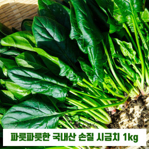 [km]파릇파릇한 국내산 손질 시금치 1kg