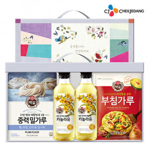 [km]CJ 백설 카놀라유2P+밀가루+부침가루(4종)