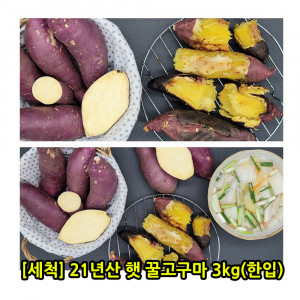 [km][세척] 21년산 햇 꿀고구마 3kg(한입)