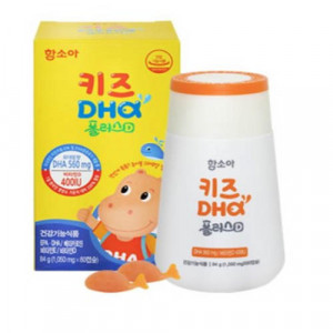 [km]함소아 키즈DHA플러스D 1050mg*80캡슐*1통