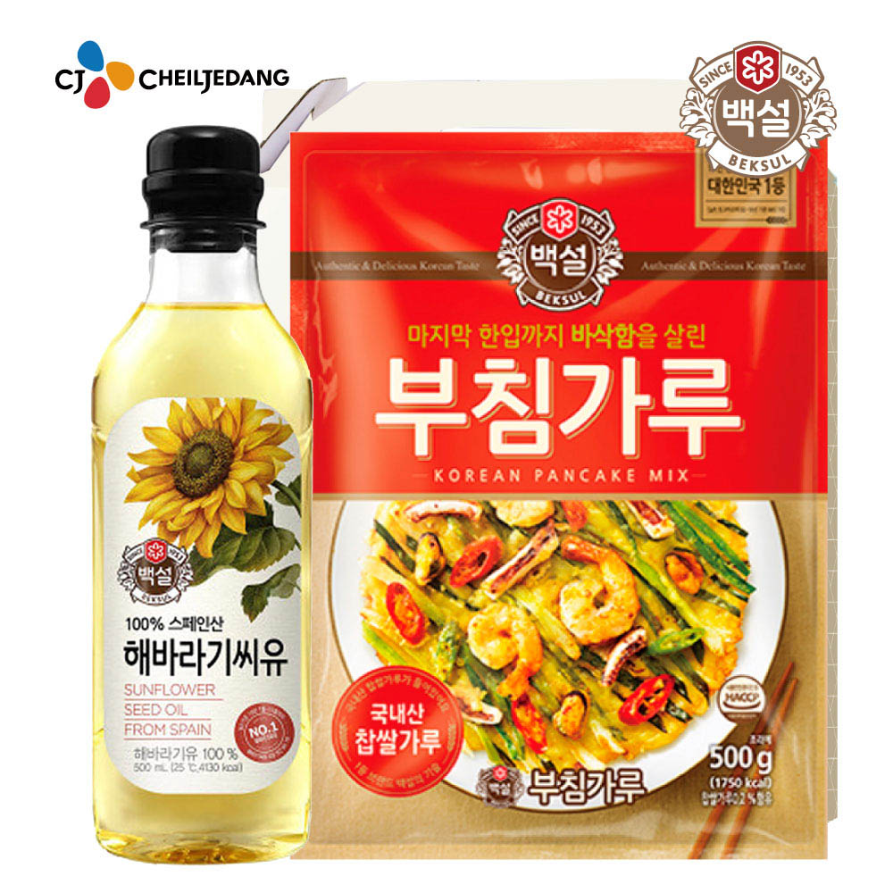 [km]백설 해바라기유,부침가루2종세트 01945