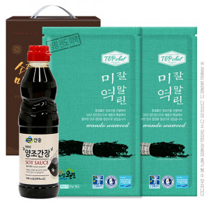 [km]신송양조간장500ml 탑셰프잘말린미역40g2P(3종)