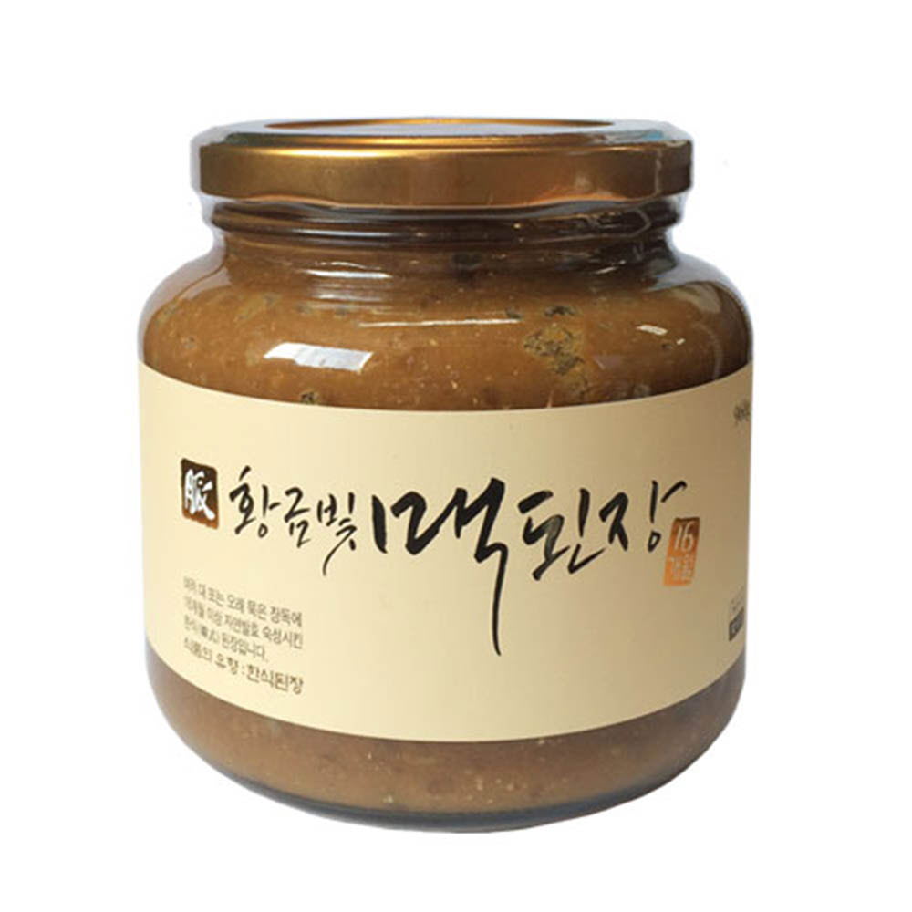 [km][P10-209]대한민국 식품명인 제45호 성명례 맥(脈)명인 황금빛 맥된장 유리병 960g
