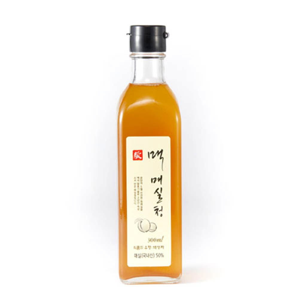 [km][P10-226]대한민국 식품명인 제45호 성명례 맥(脈)명인 맥 매실청 유리병 300ml