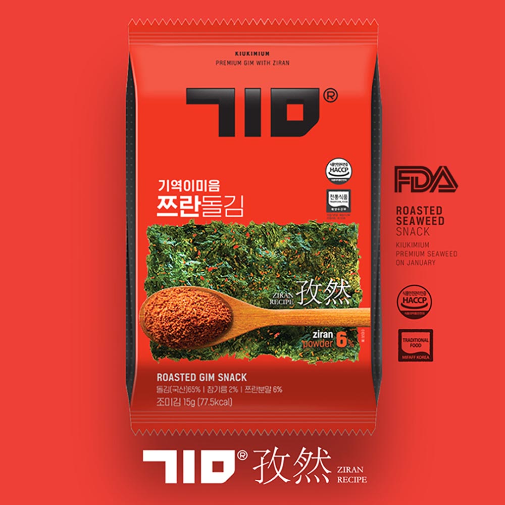 [km]기역이미음 쯔란김 대용량 (15gX10개입)