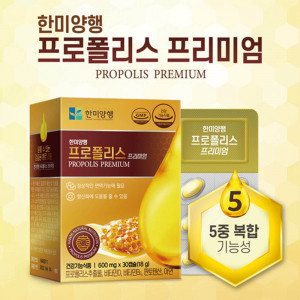 [km]한미양행 프로폴리스 프리미엄 600mg X 30캡슐 / 2박스 2개월분