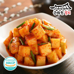 [km]국내산 100% 큰마을김치 HACCP 깍두기 3kg