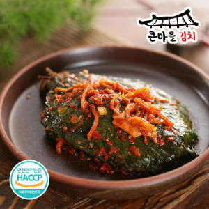 [km]국내산 100% 큰마을김치 HACCP 깻잎김치 1kg