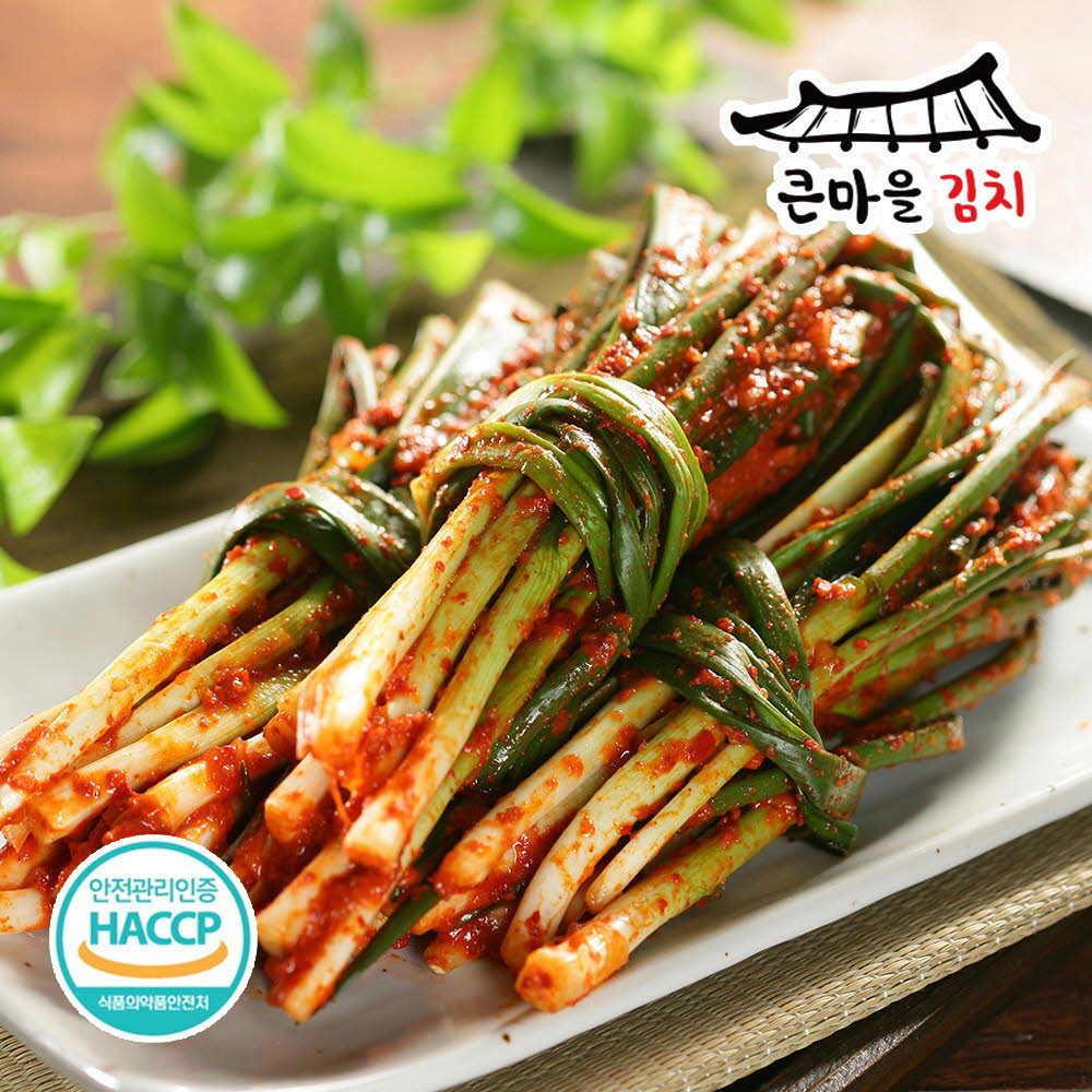[km]국내산 100% 큰마을김치 HACCP 파김치 1kg