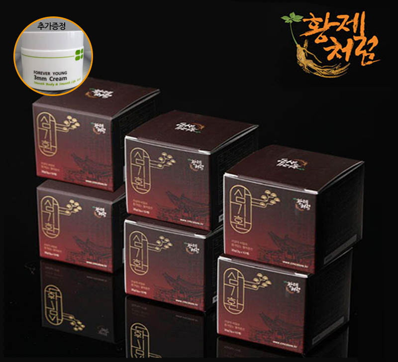 [km]50년이상 산삼유래 삼기환 6박스 1세트 + 3mm 크림
