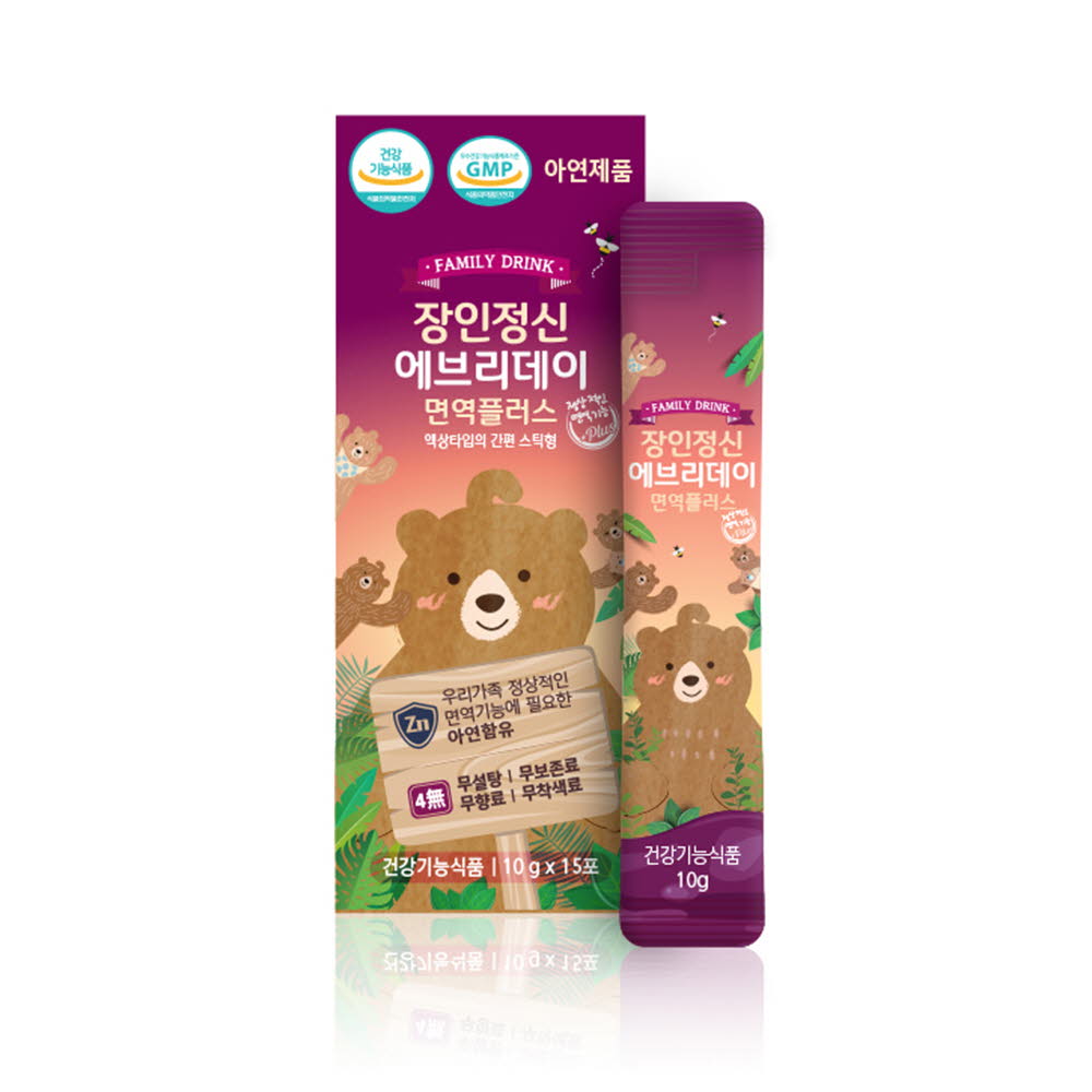 [km]빌리브네이처 장인정신 에브리데이 면역플러스 스틱 1박스(10ml*15포)