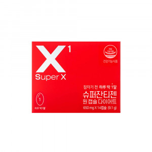 [km]슈퍼엑스 슈퍼잔티젠 원 캡슐 다이어트 9.1g (650mg x 14캡슐)