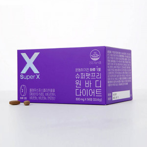 [km]슈퍼엑스 슈퍼팻프리 원바디 다이어트 33g (600mg x 56정)