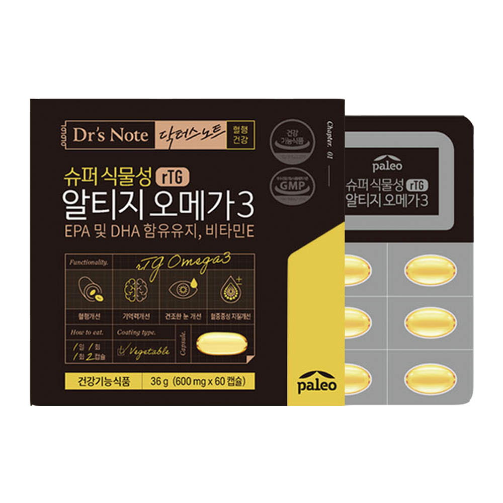 [km]팔레오 닥터스노트 슈퍼식물성 알티지 오메가3 36g (600mg x 60캡슐)