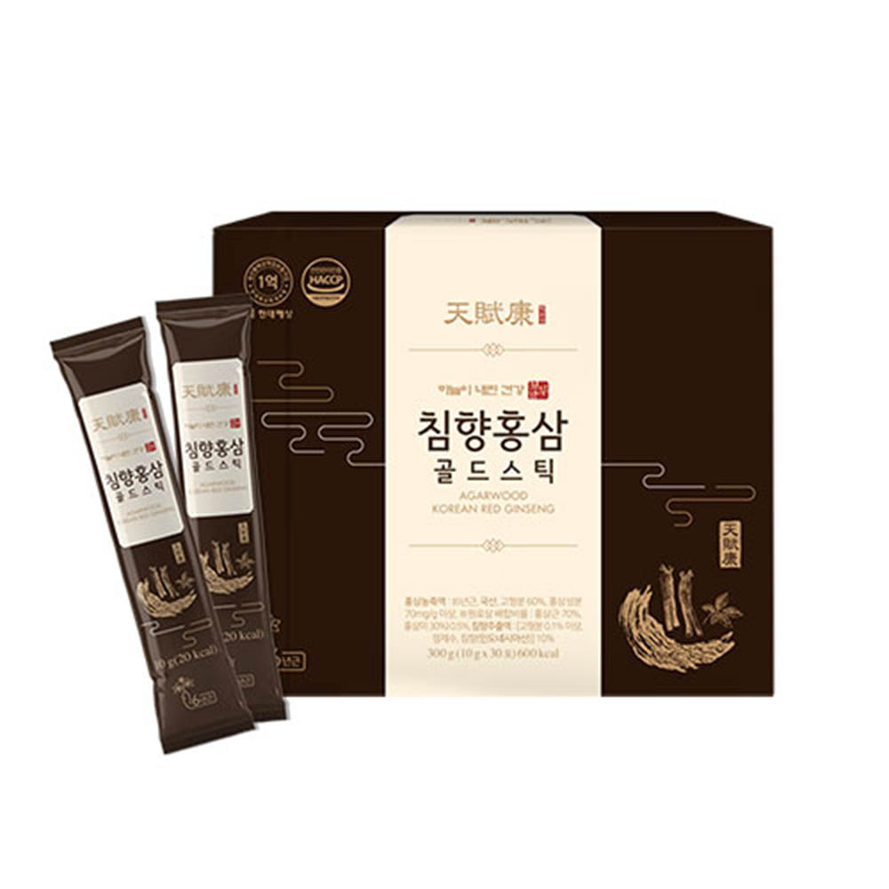 [km][천부강] 침향홍삼 골드스틱 10g x 30포(쇼핑백포함)