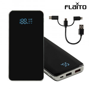 [km]플라이토 QC3.0 LED 2구 고속 보조배터리 10000mAh