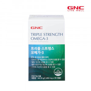 [km]GNC 트리플스트랭스오메가-3(65캡슐)