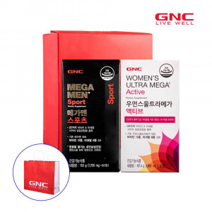 [km]GNC 남녀멀티액션비타민세트(메가맨스포츠(90정)+우먼스울트라메가(90정))