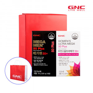 [km]GNC 부모님건강세트(메가맨50+(60정)+우먼스울트라메가50+(60정))