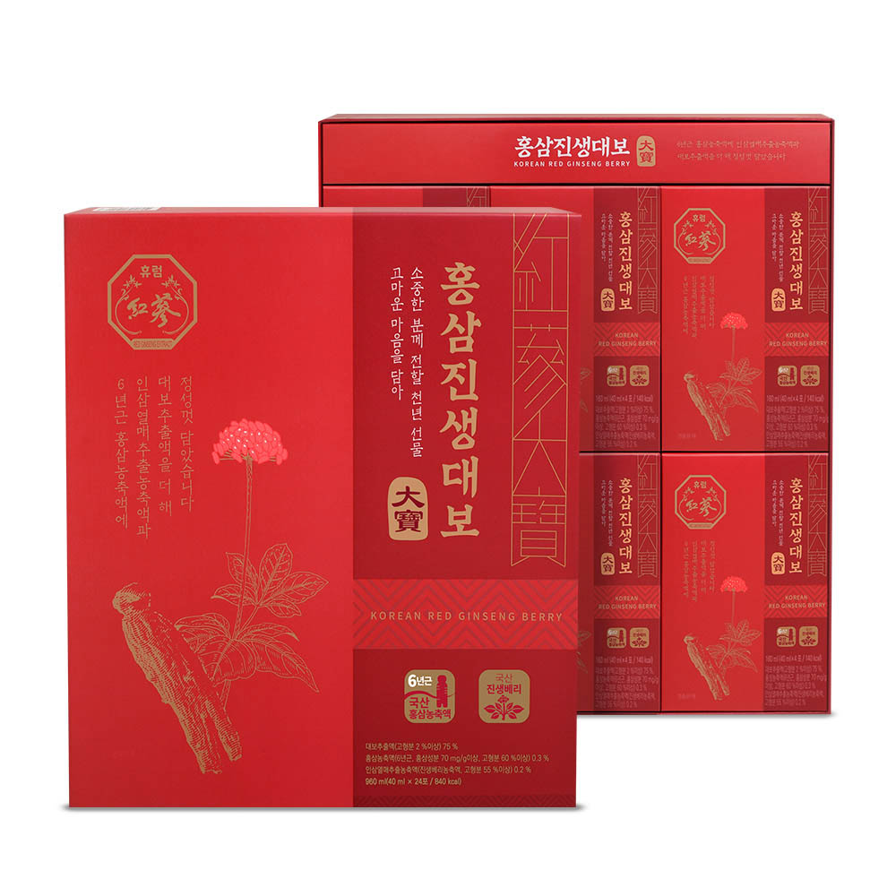 [km]휴럼 홍삼진생대보 40ml*24포