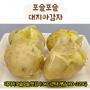 [km][품질보장] 대지마 포슬포슬 햇 감자 3kg (큰대 개당 160~220g)