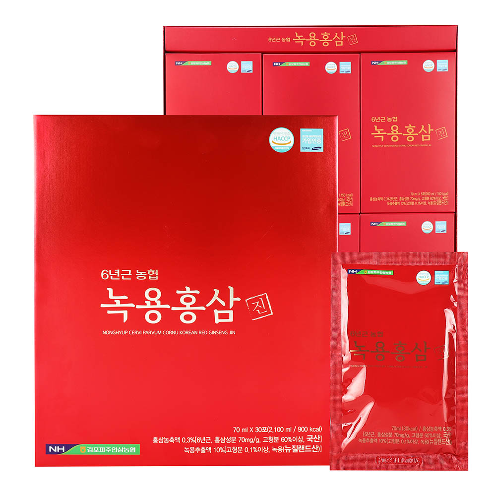 [km]김포파주인삼농협 녹용홍삼 진 (70 mlx30/ 쇼핑백 포함)