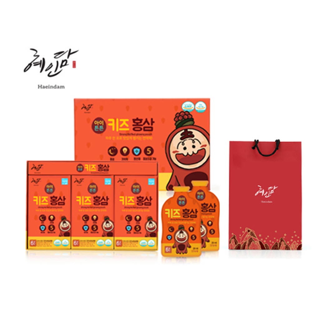 [km]혜인담 아이튼튼 키즈 홍삼(20ml*30포) + 쇼핑백