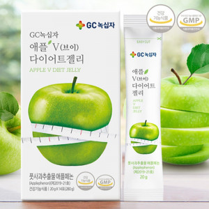 [km]GC녹십자 체지방감소 애플V다이어트젤리(20g x 14포)/풋사과추출물 애플페논