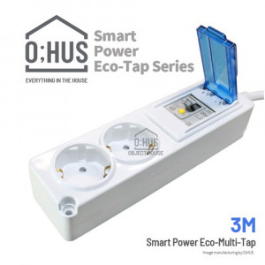 [km]오후스 Eco-Tap series 누전차단형 고전력 2구 선길이 3M/휴대용 에코파우치 증정