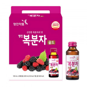 [km]영진 복분자골드세트 100ml x 20병